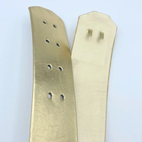Vintage Gold Statement Belt 80s Waist Power Suit Jewelry Cinch Las Vegas EUC